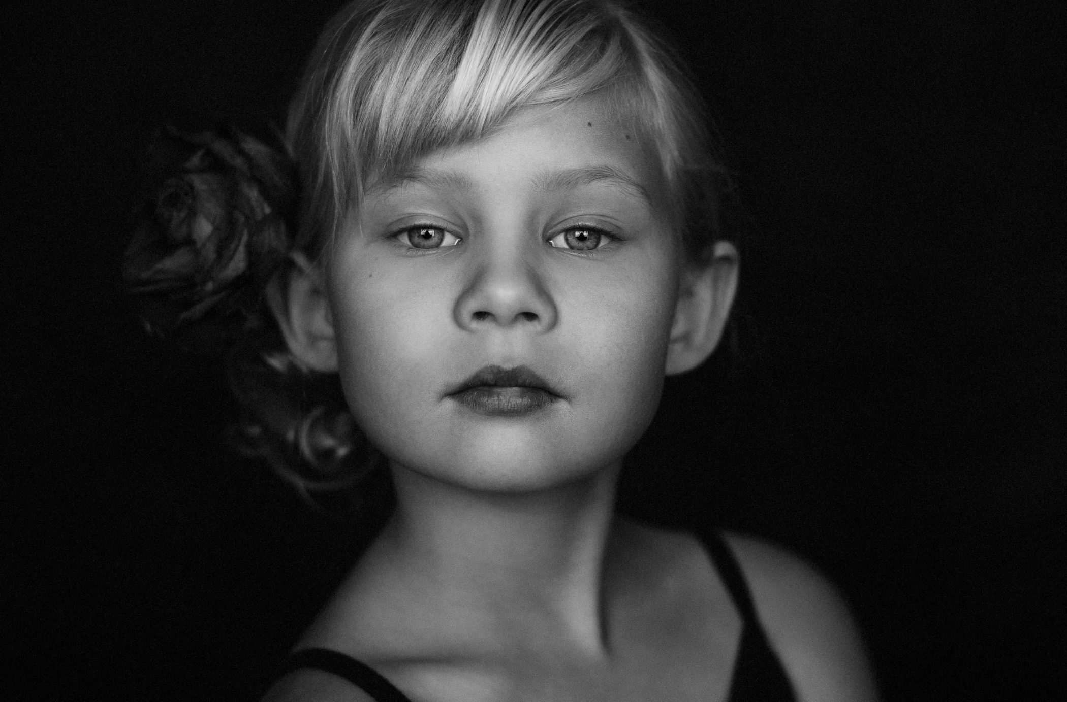 Also from December- A portrait of six year old Harmony.