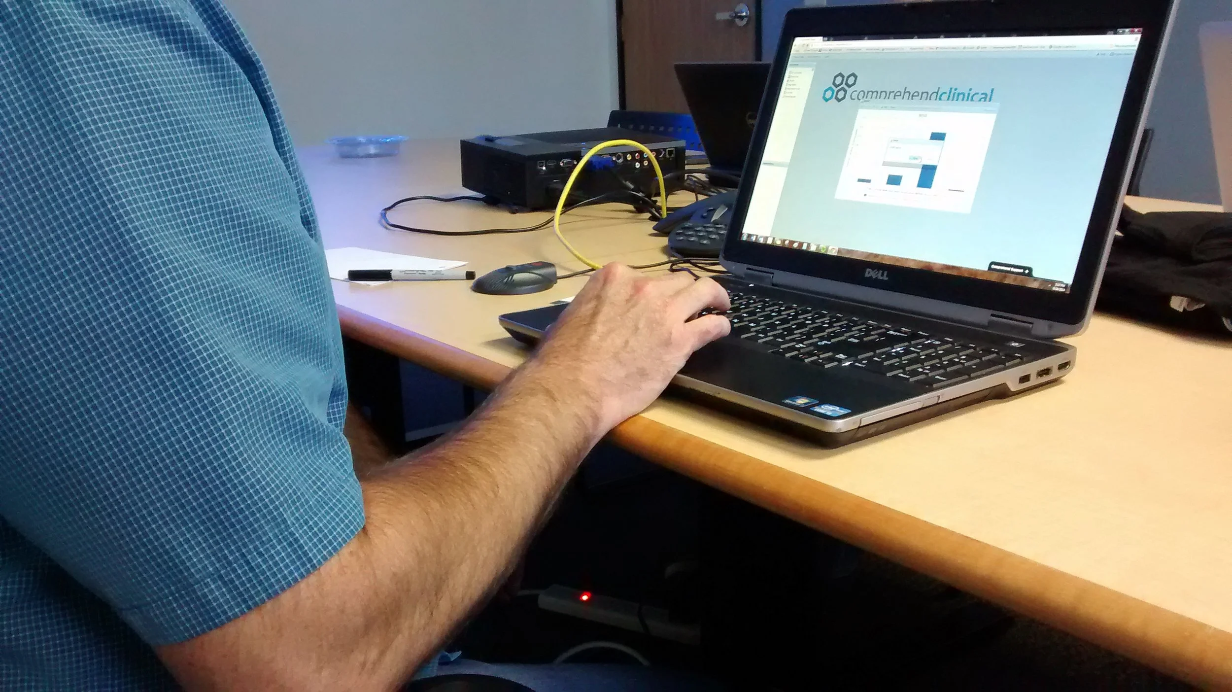 Observing existing customer using the previous version of the software. 