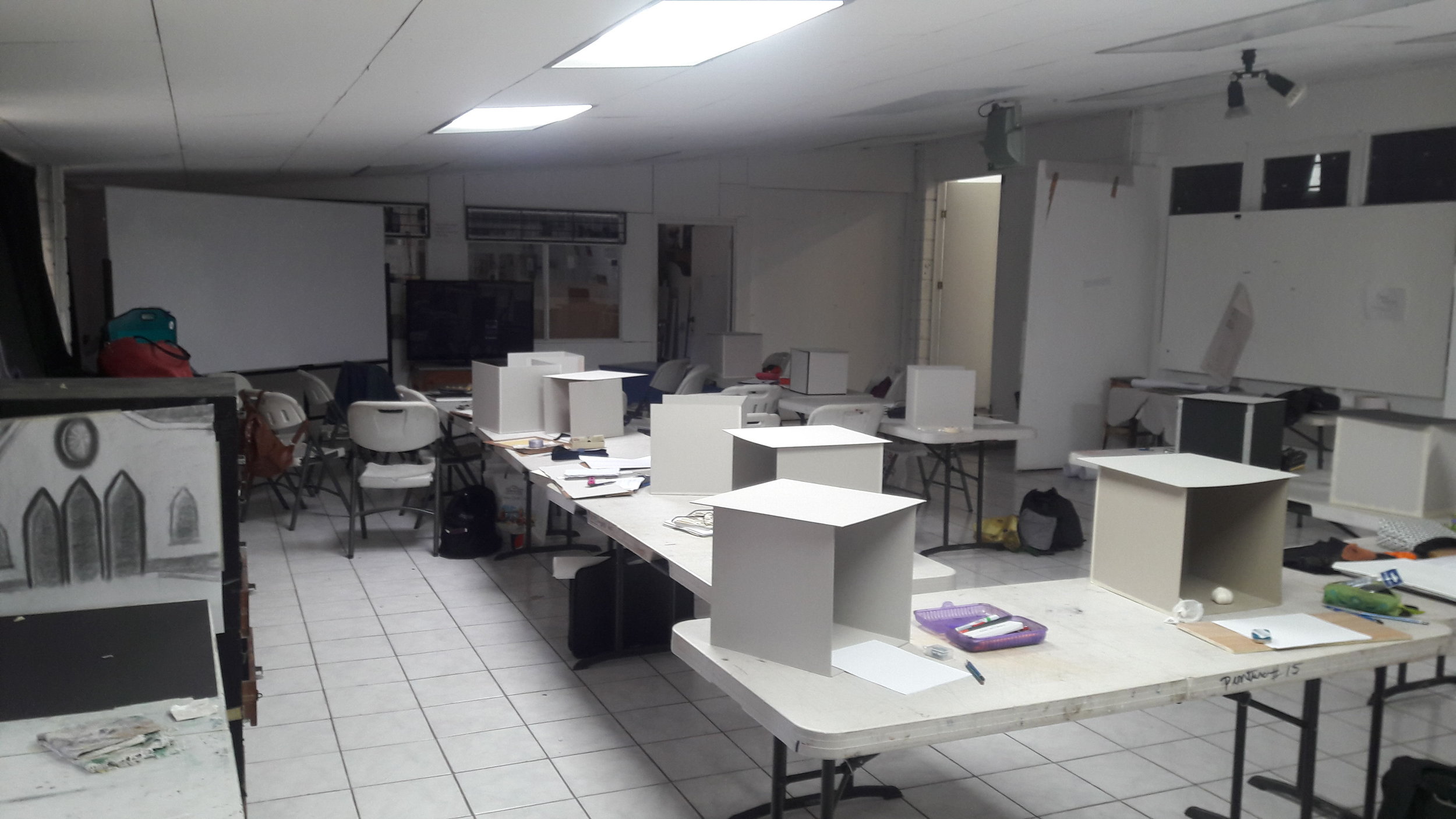 taller de pintura, primer semestre del 2018