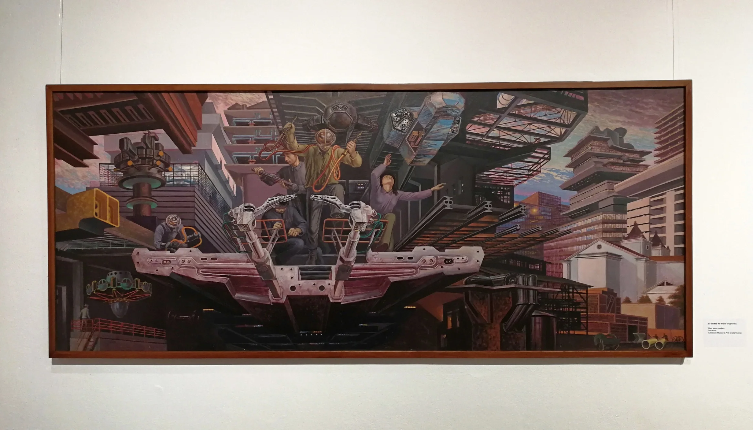 obra de julio escámez, imagen tomada durante la exposición de julio escámez en el MAC, 2018