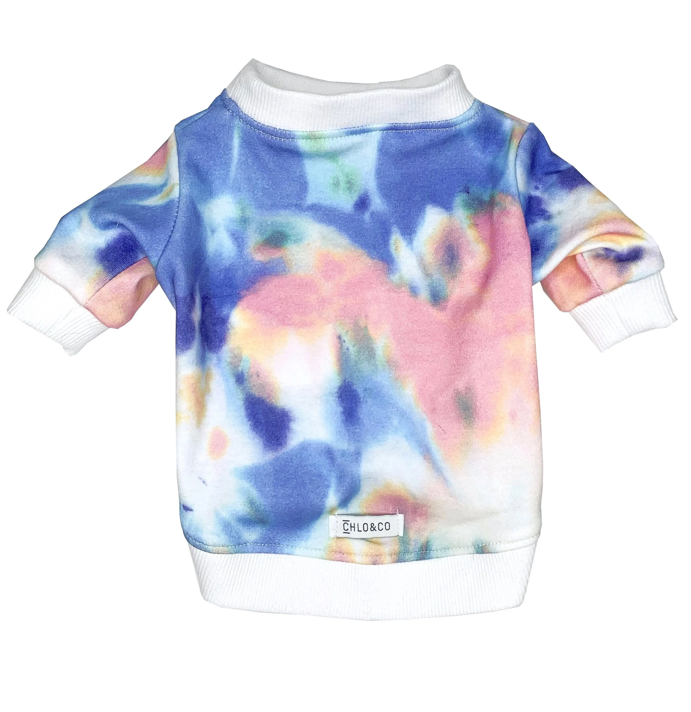 tie dye dog hoodie