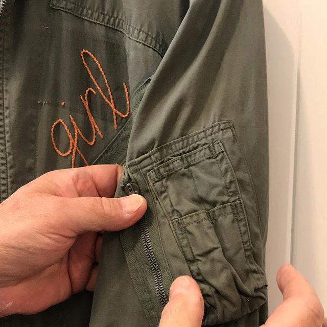 Our landlord Frank is a retired military pilot and couldn&rsquo;t help himself from talking me through all the pockets of the amazing 1964 flight suit that is part of @zoesundra&rsquo;s &ldquo;she said&rdquo; studiowear collection at the shop right n