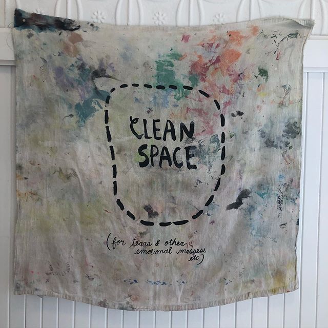 We&rsquo;ve been cleaning out the space and are are reflecting on this once pristine object by @peopleiveloved Its an archive of our classes and cleaning, visiting artists and meals 🧹🧼