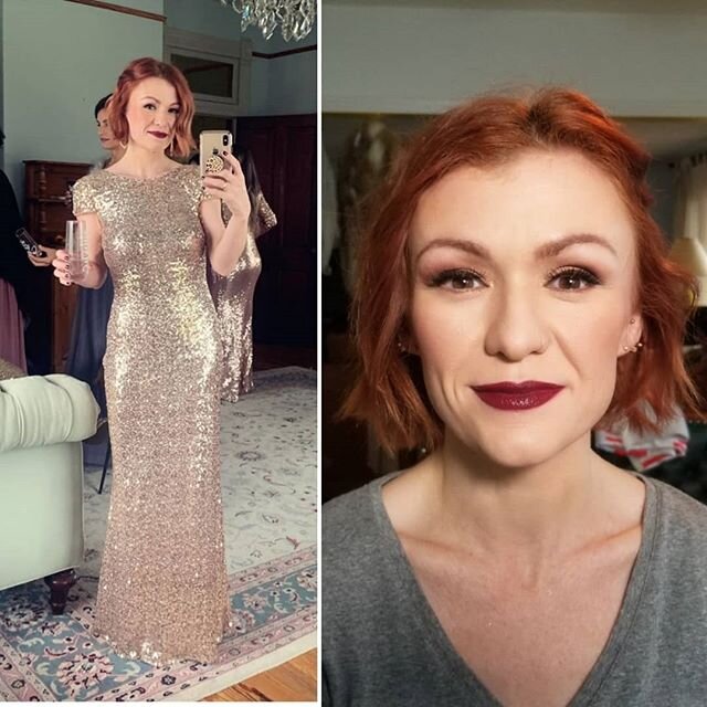 The ginger for the win! Seriously, you would think this was for the red carpet to #thegrammys and not a bridesmaid #readytoslay. Either way, she brings home the trophy🏆

Thanks @averyallenmakeup for bringing me along so I could meet this beautiful a