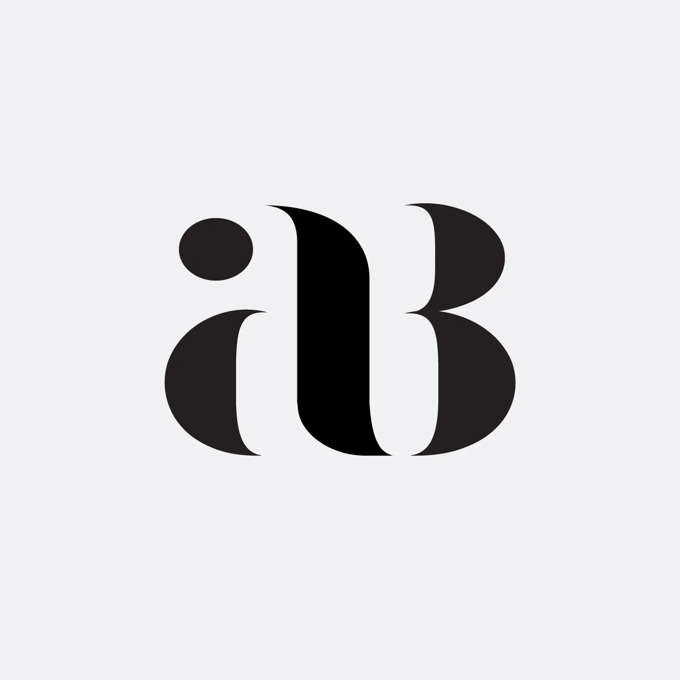 AB monogram print