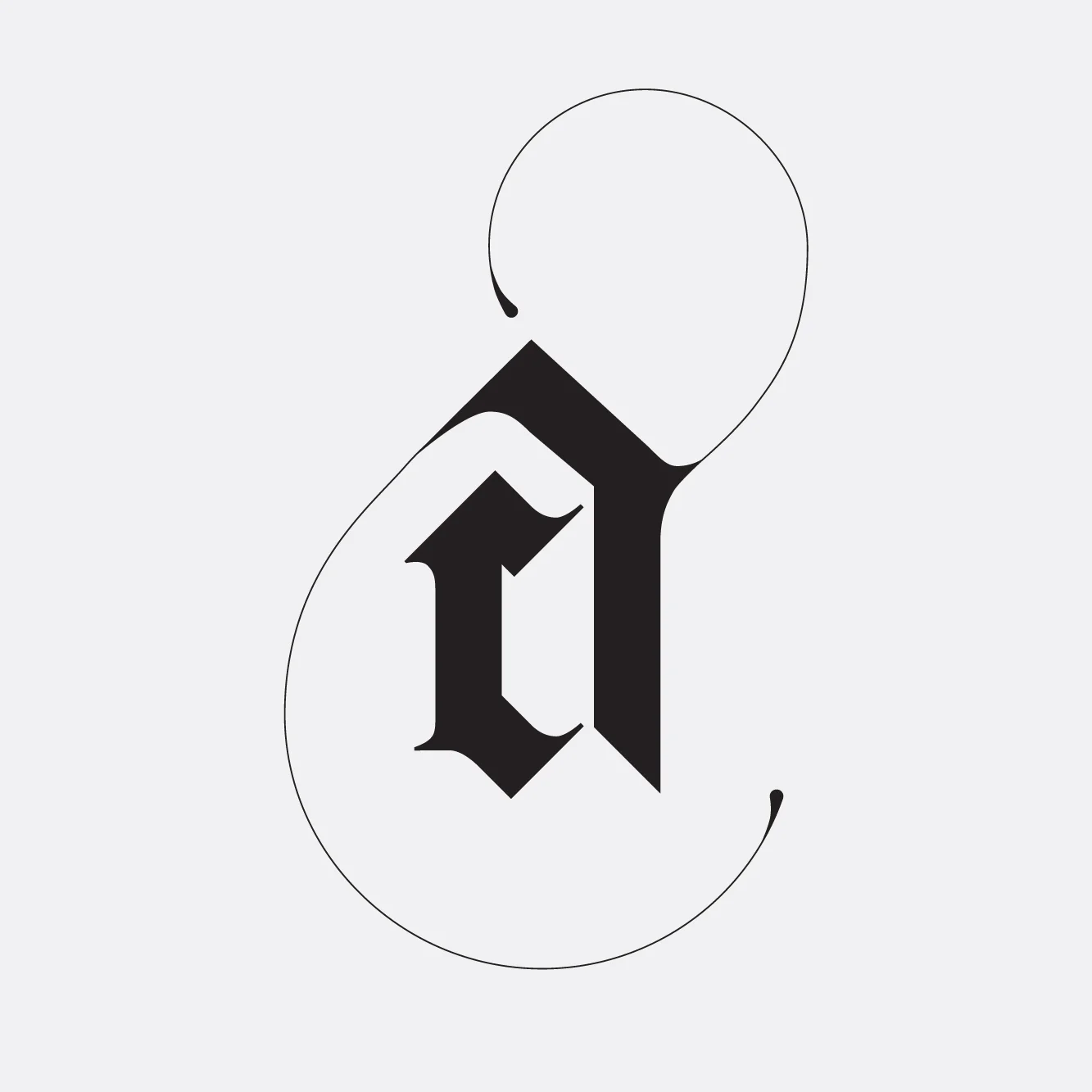 AC monogram print