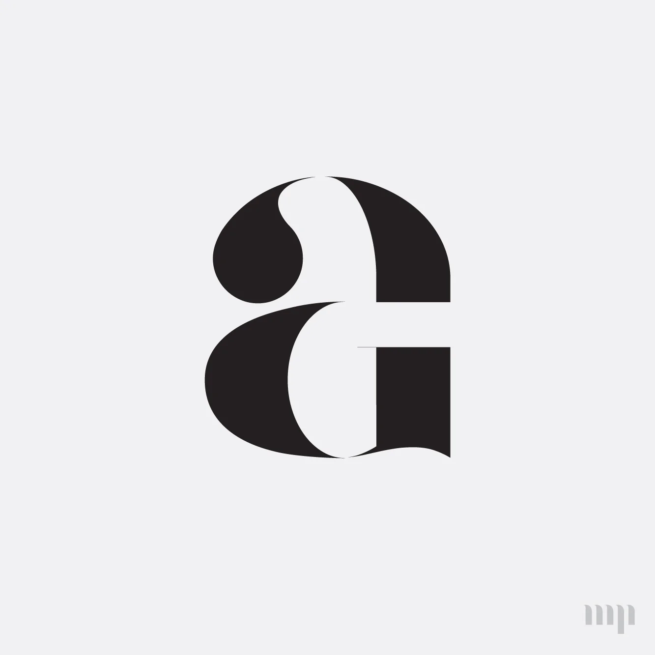 AG monogram print