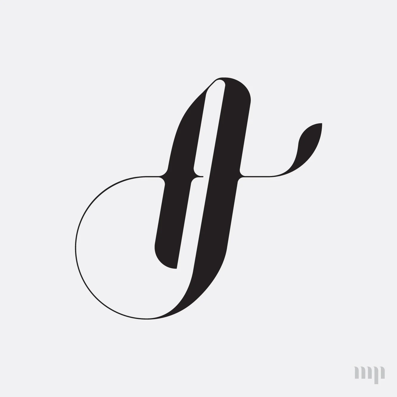 AJ monogram print