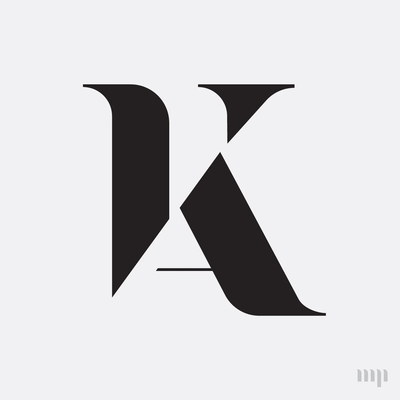 AK monogram print