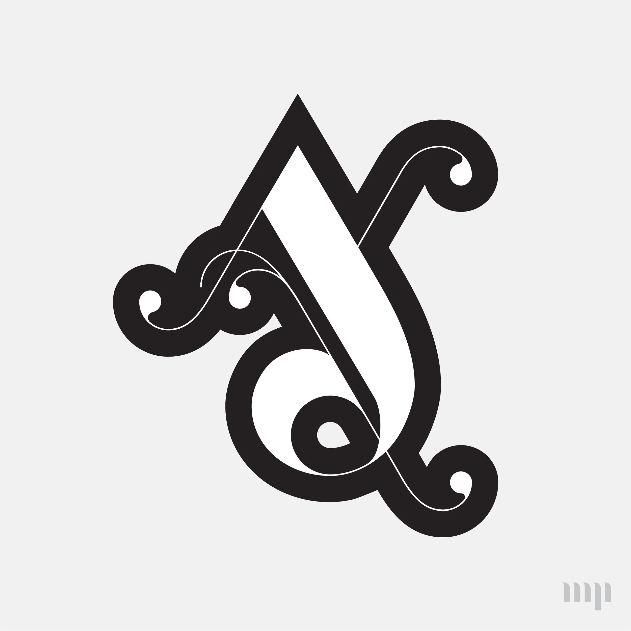AY monogram print