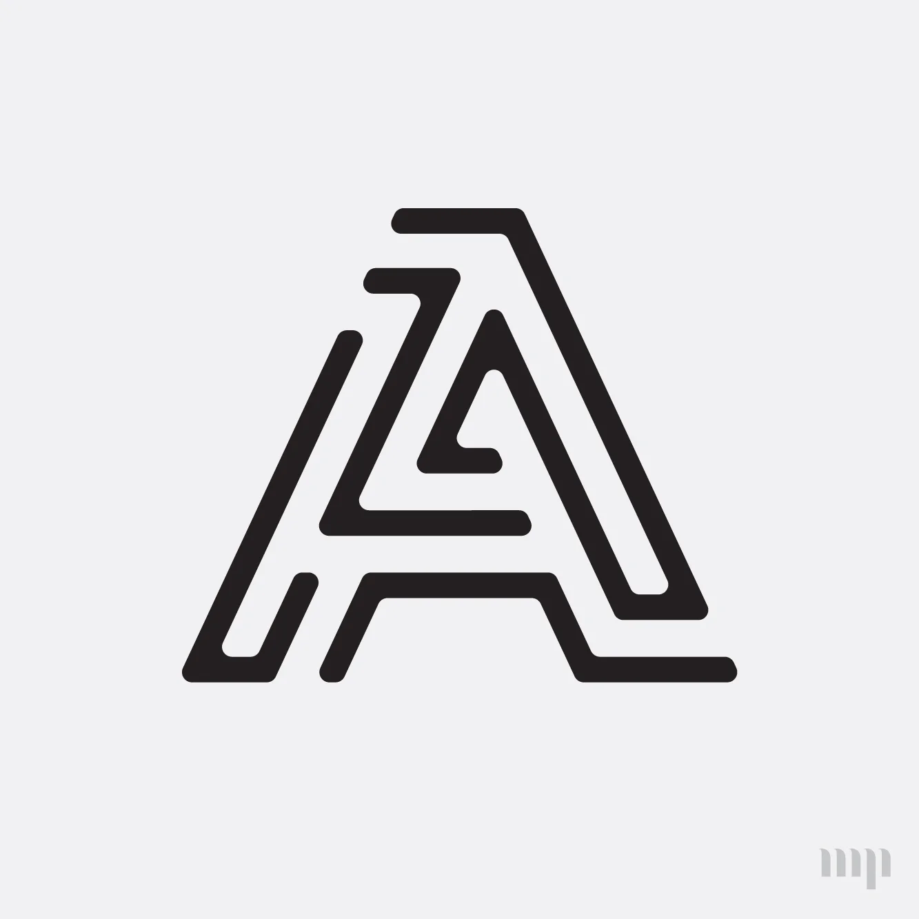 AZ monogram print