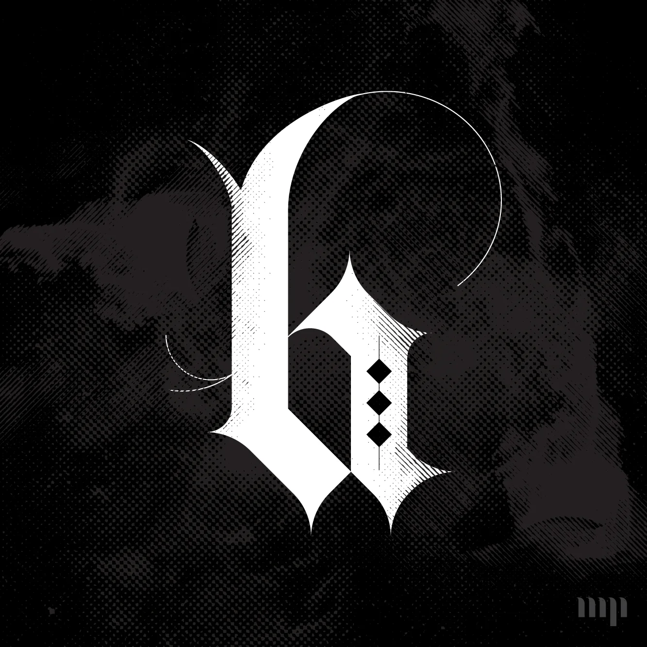 BA monogram print