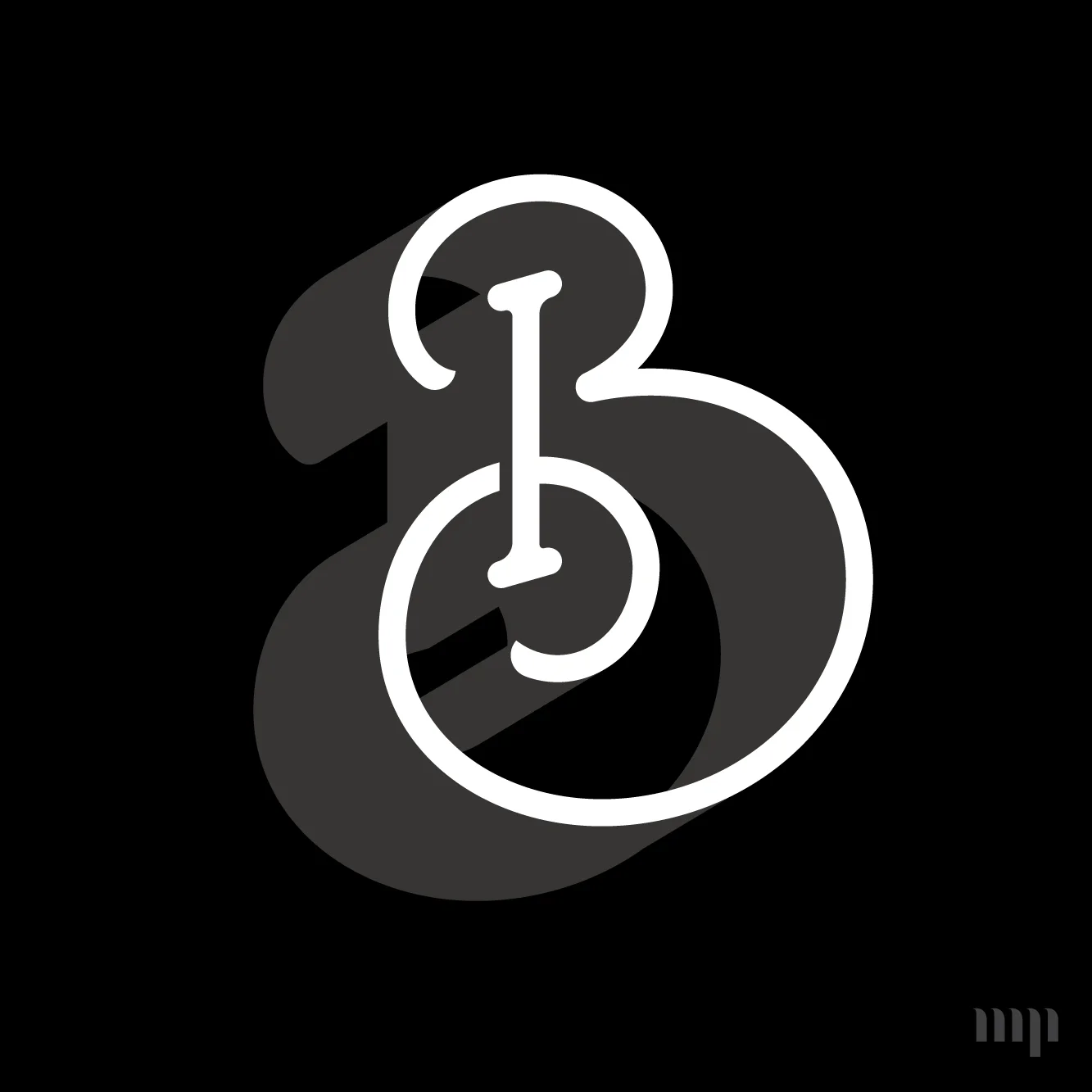 BI monogram print
