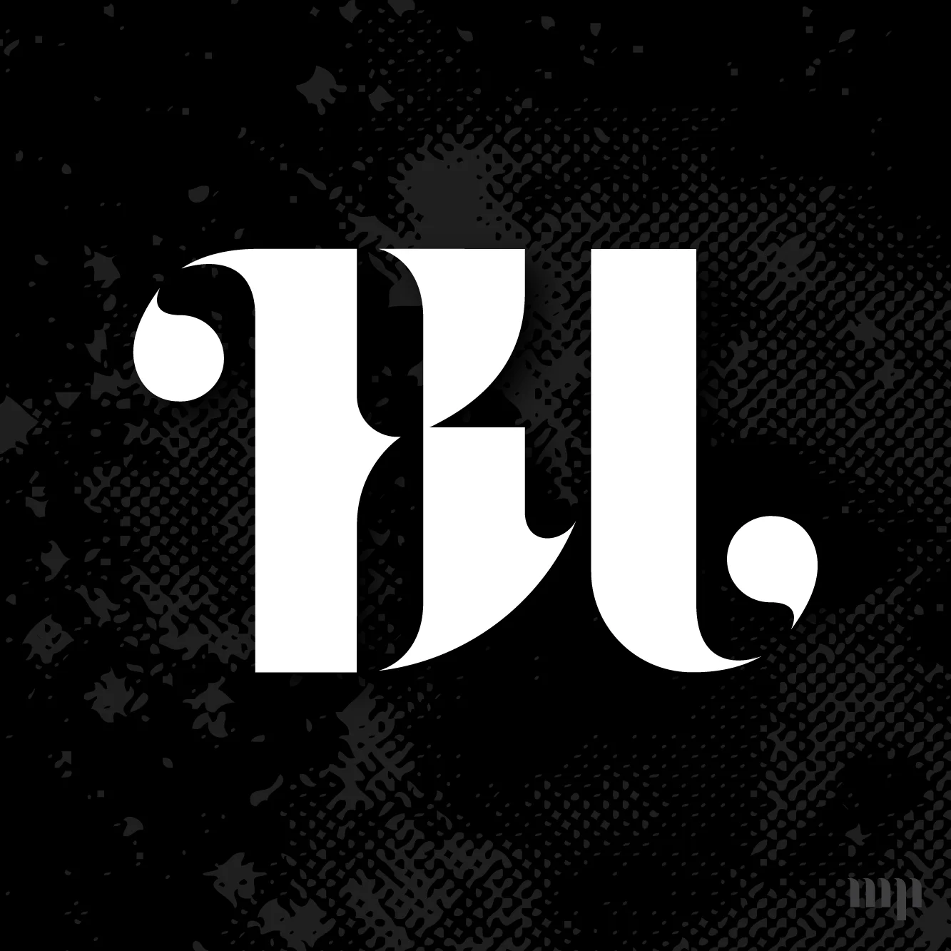 BU monogram print