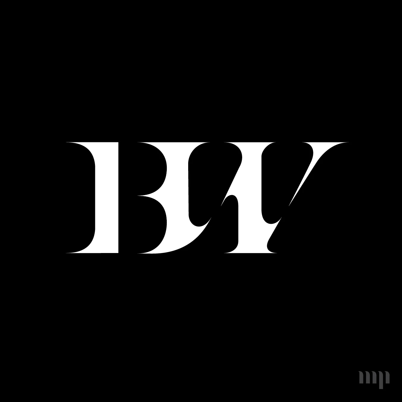BW monogram print