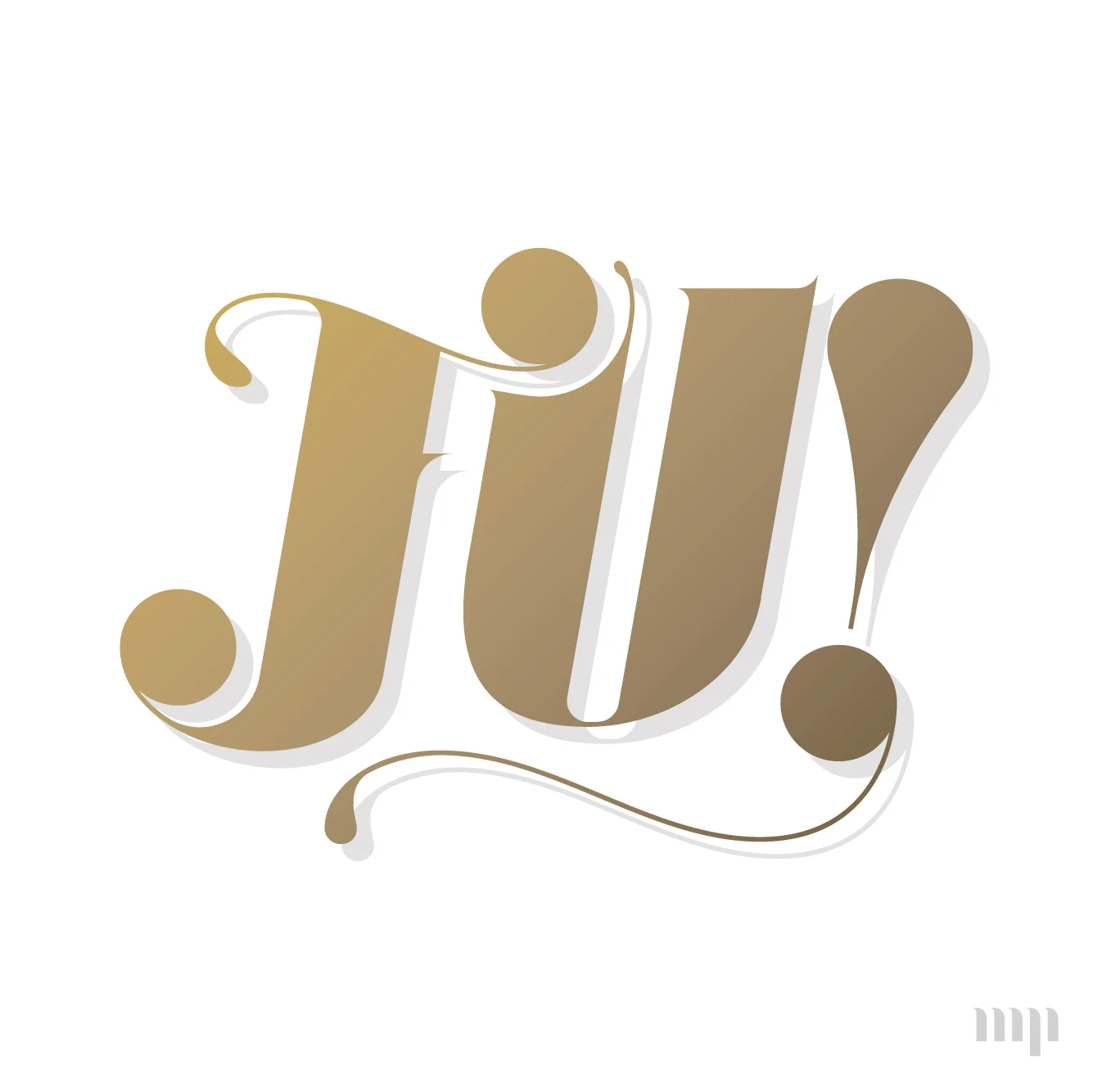 FU monogram print