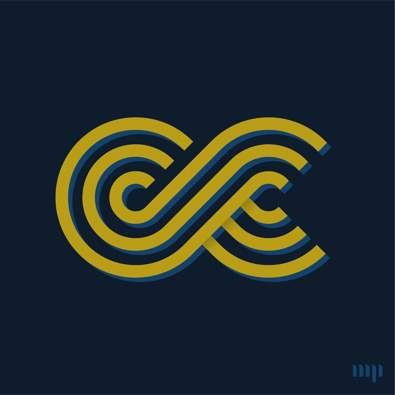 CC monogram print