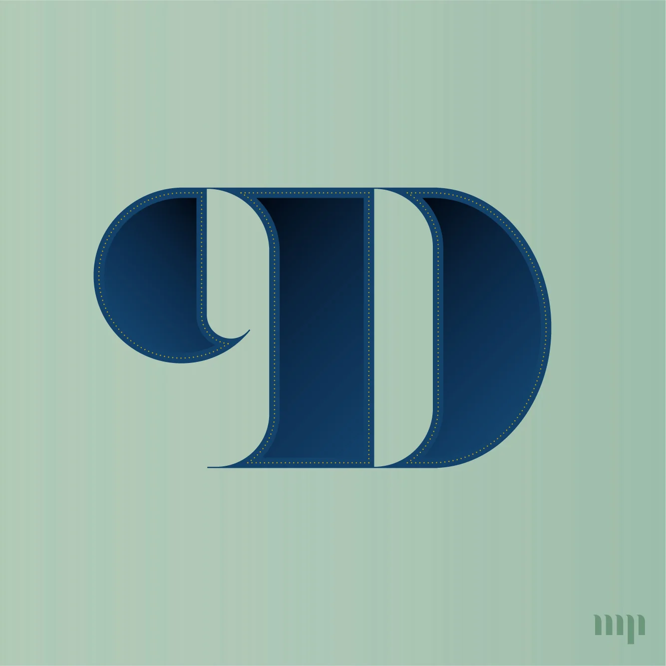 CD monogram print