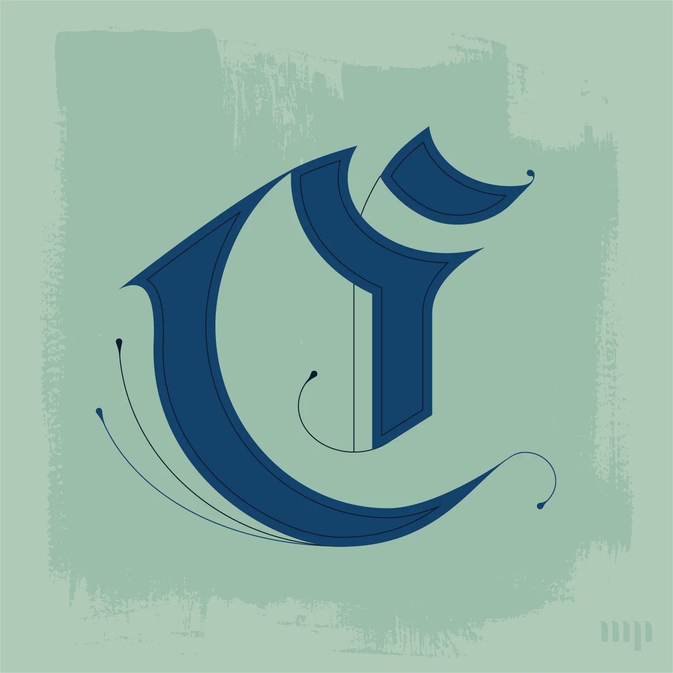 CF monogram print