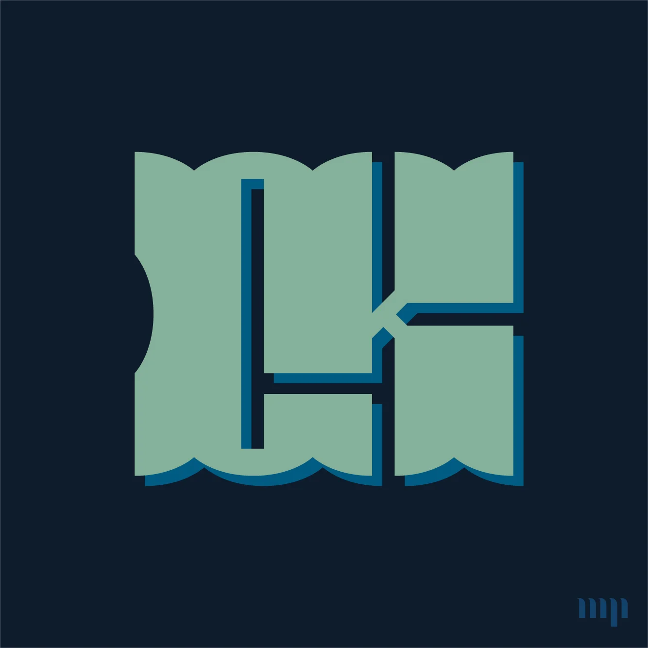 CK monogram print