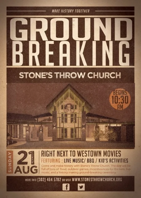 For about seven years Stone’s Throw has met a in a local high school and now they are watching their church building go up in the heart of Middletown.
