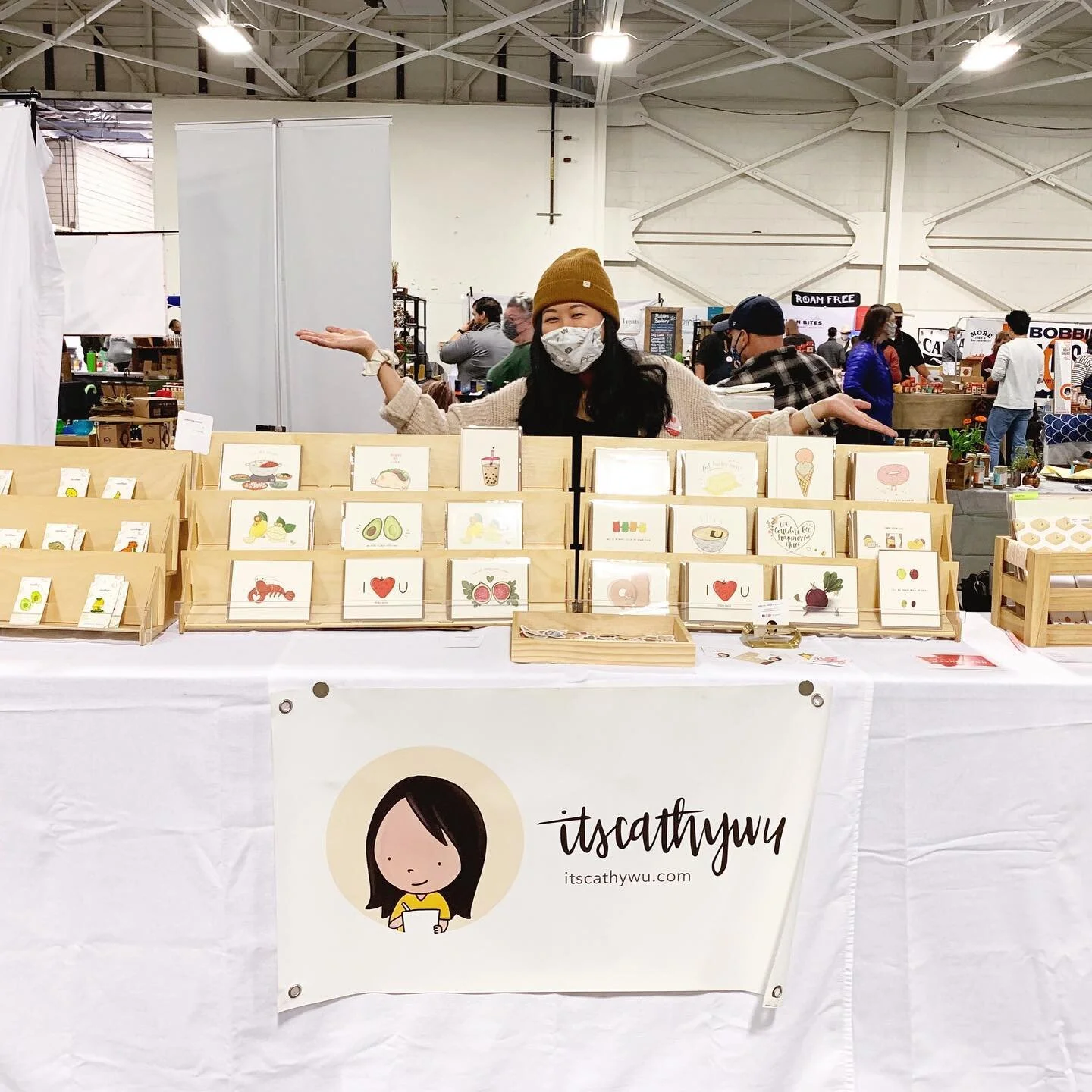 So good to be back at craft shows! Thank you everyone who came by and said hi at @gobbleupnorthwest yesterday!!🤗