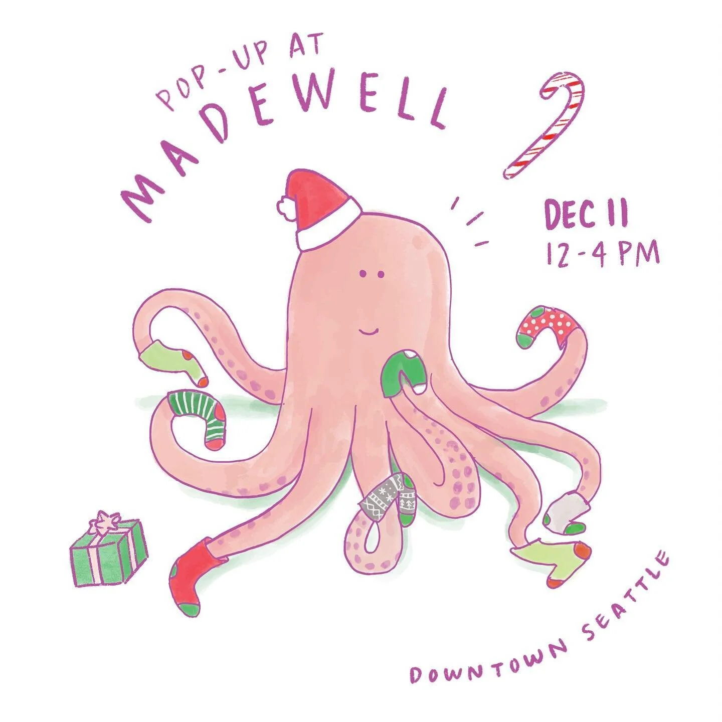 One more holiday event!! My last event this season will be a pop-up at Madewell in Downtown Seattle, this Saturday from 12-4pm🤗 More info in my profile link!
