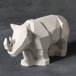 Faceted Rhino $42
