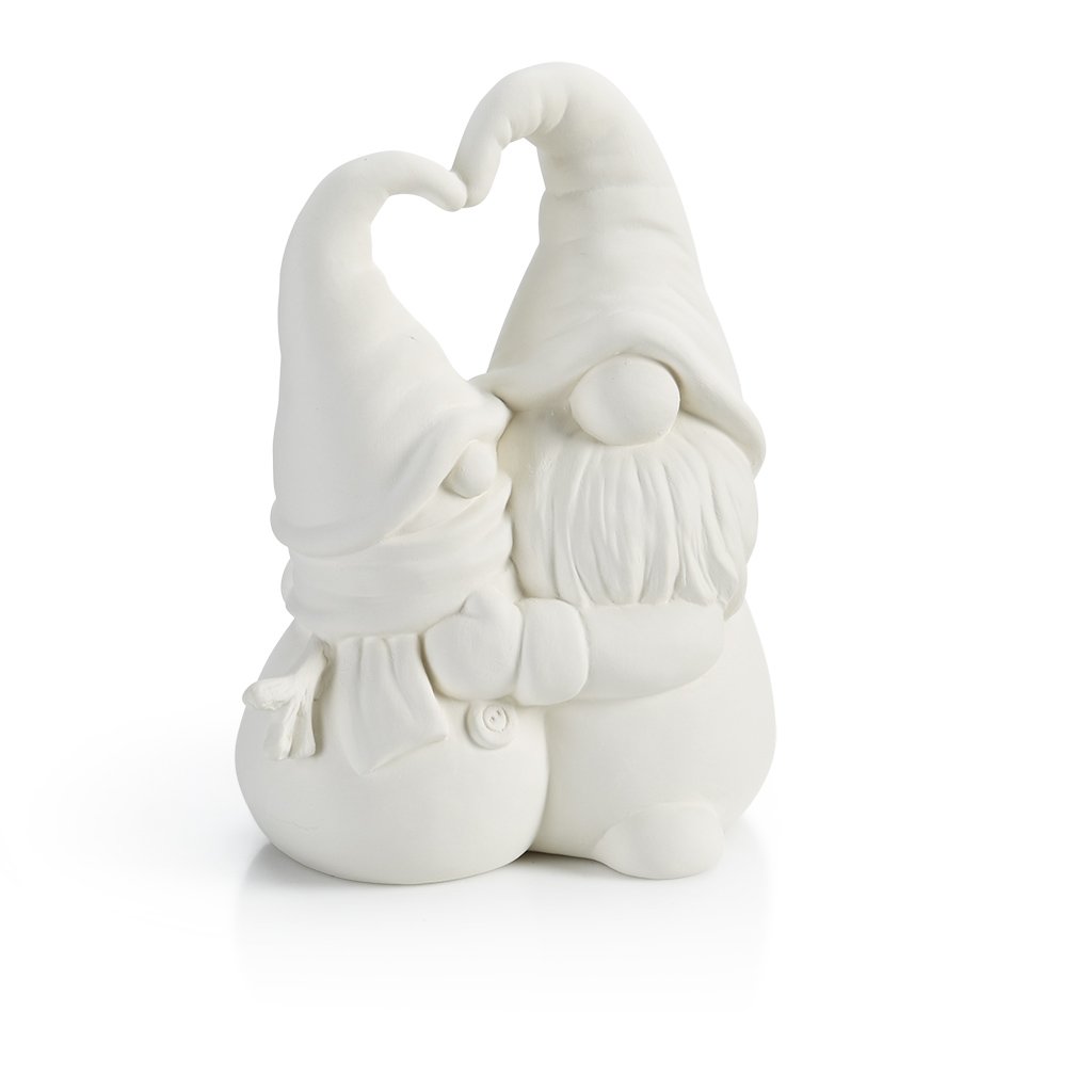 Gnome Hugging Snowman $22