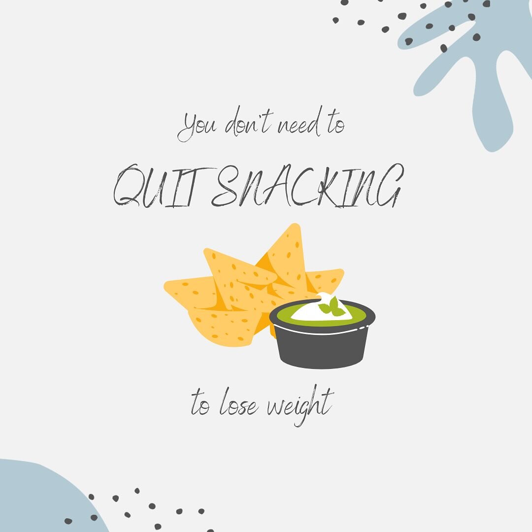 Contrary to what most diets will tell you, you don&rsquo;t need to stop snacking to lose weight 😱

Quitting snacking is one of the most popular New Years resolutions. However, ignoring hunger signals until your next meal can increase the chance of o