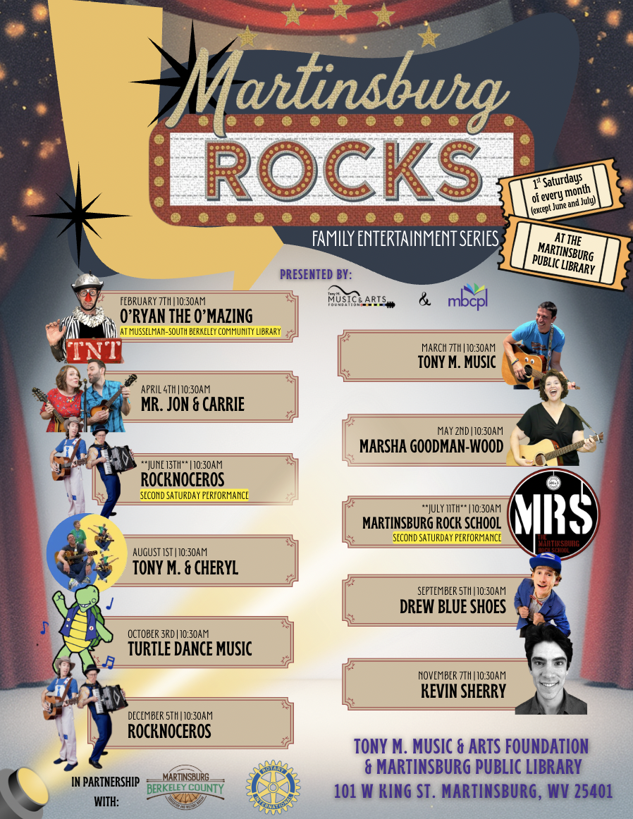 Martinsburg Rocks! Family Entertainment Series @ Martinsburg Public Library 