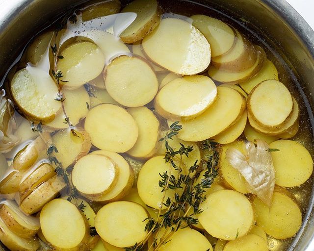 Potatoes Confit #technique