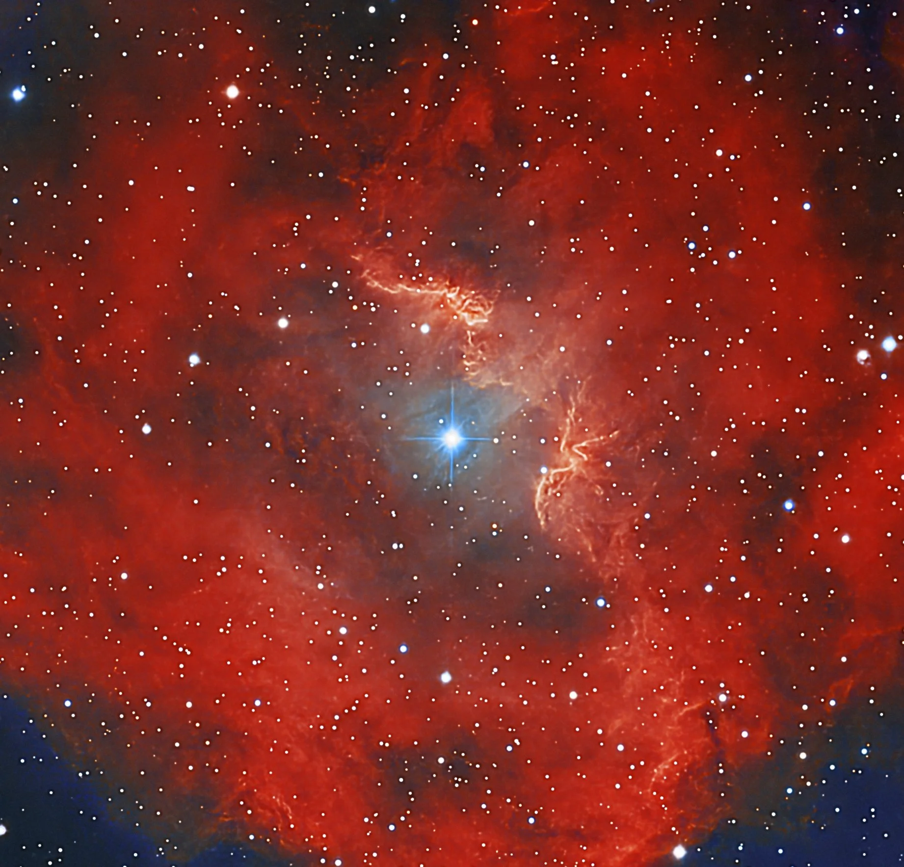 RCW 61 is a faint southern emission nebula cataloged in the Rodgers–Campbell–Whiteoak (RCW) H-alpha survey. It lies in the Carina–Vela region of the Milky Way, an area rich in ionized gas and massive-star activity. RCW 61 is not a showpiece nebula on