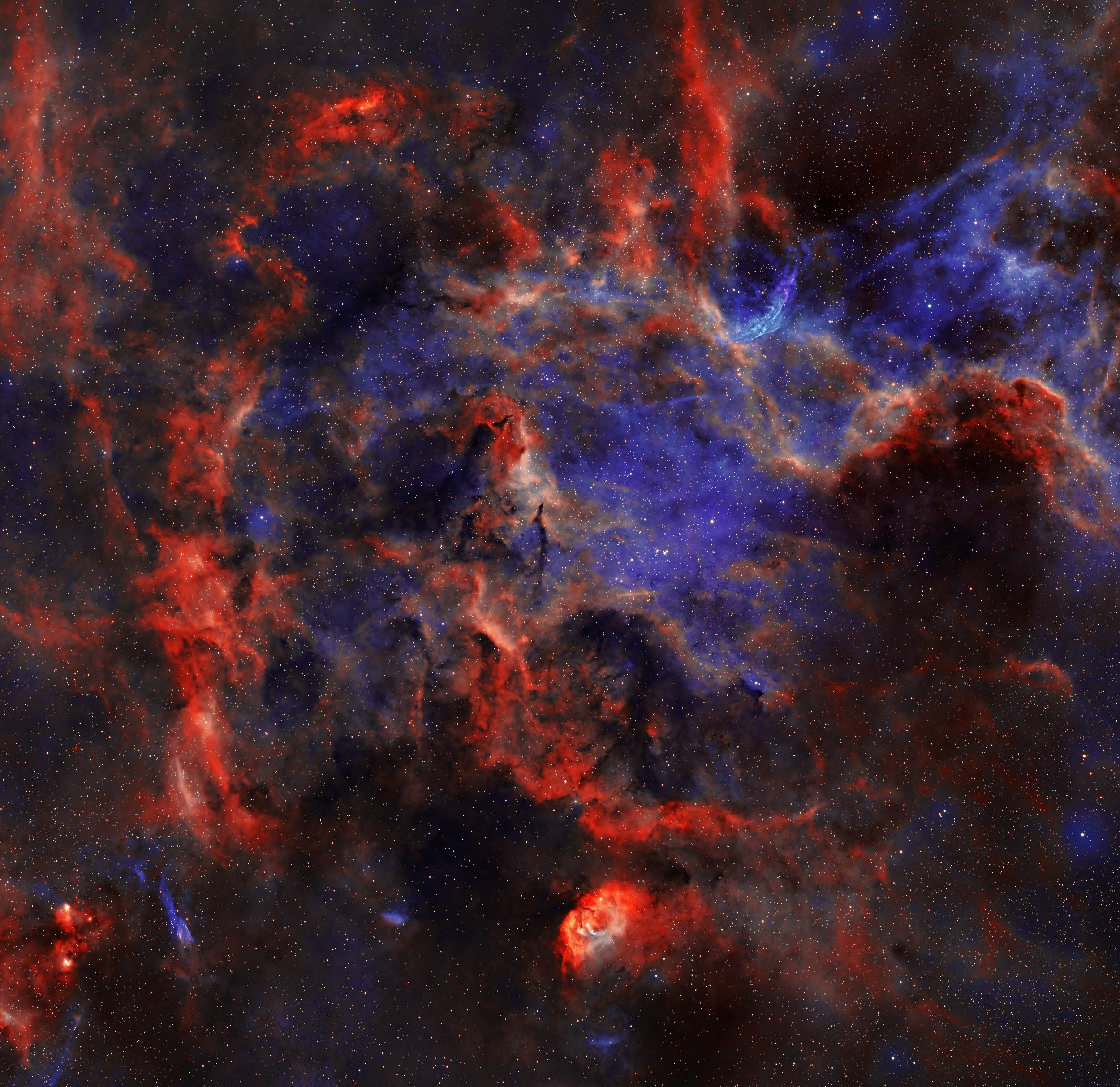 LDN 858 is a dark nebula in Cygnus consisting of cold molecular gas and dust. It’s part of a large complex of interstellar material in that constellation and is commonly captured in astrophotography alongside other famous nebulae in the Cygnus region