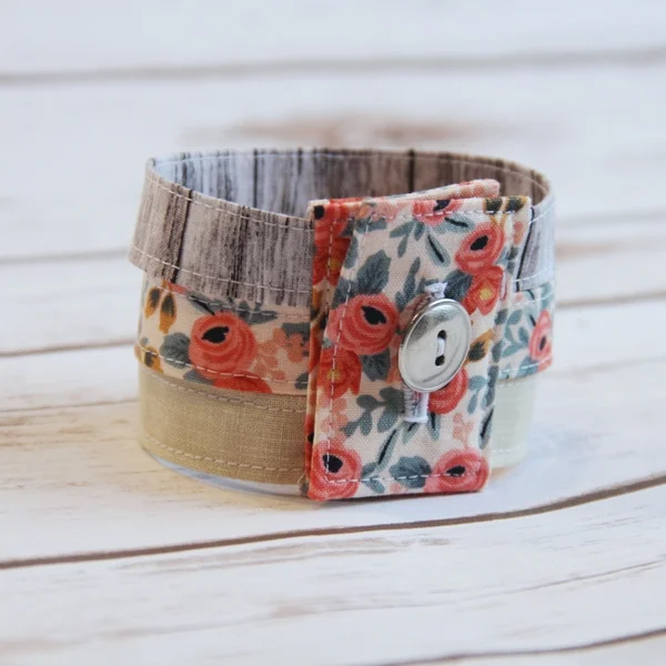 Fabric Cuff Bracelet — Crafty Staci