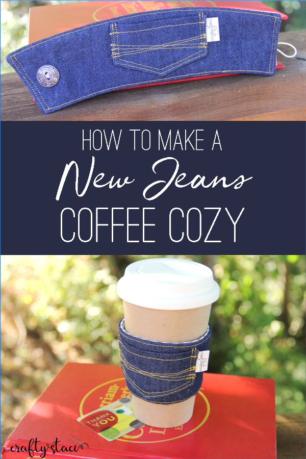 New Jeans Coffee Cozy — Crafty Staci