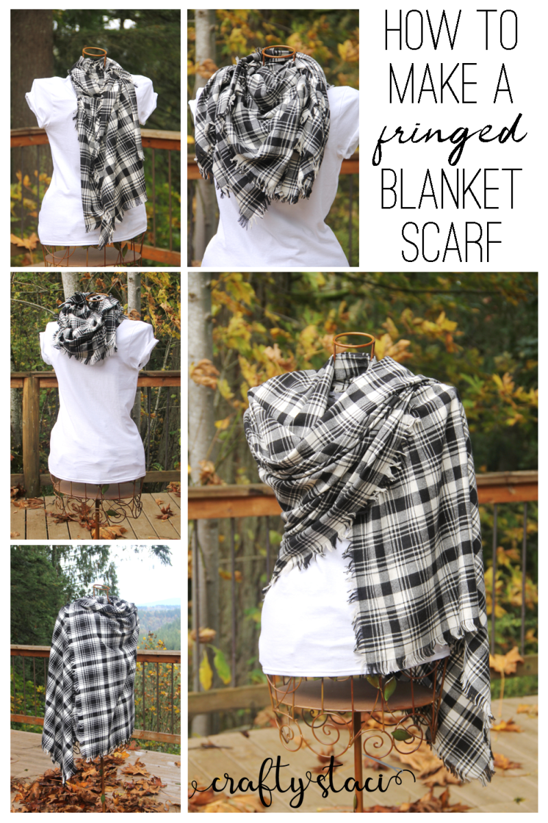 Fringed Blanket Scarf — Crafty Staci