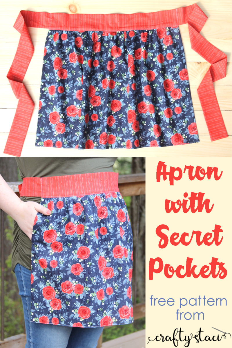 Apron with Secret Pockets — Crafty Staci