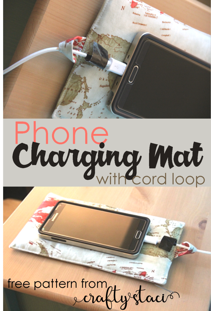 Phone Charging Mat With Cord Loop Crafty Staci