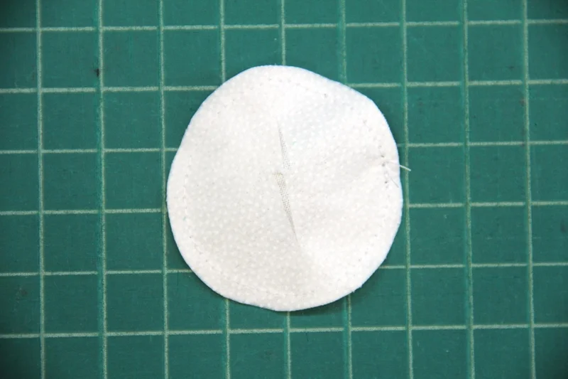 Cut slit in interfacing for turning