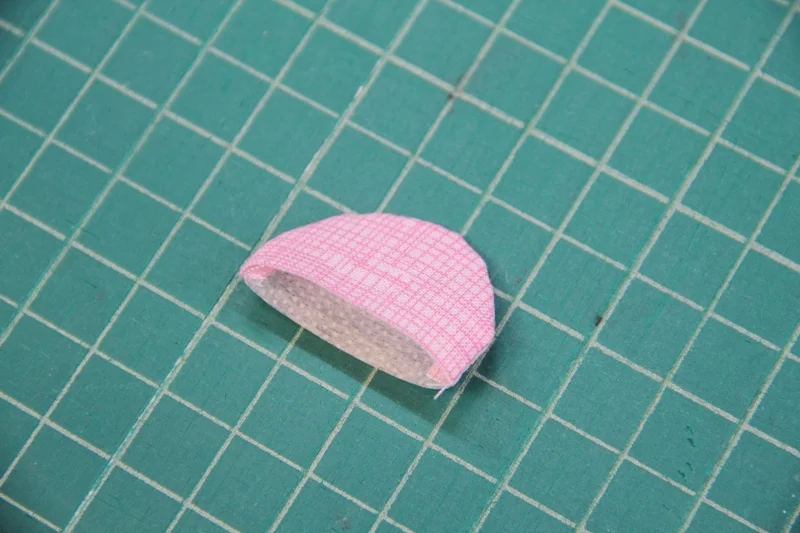 Nose ready to sew onto face