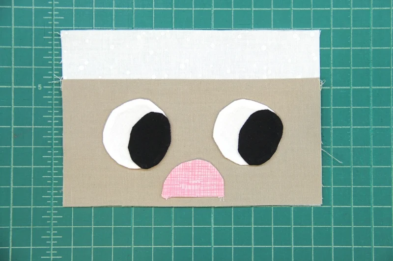 Nose ironed onto face