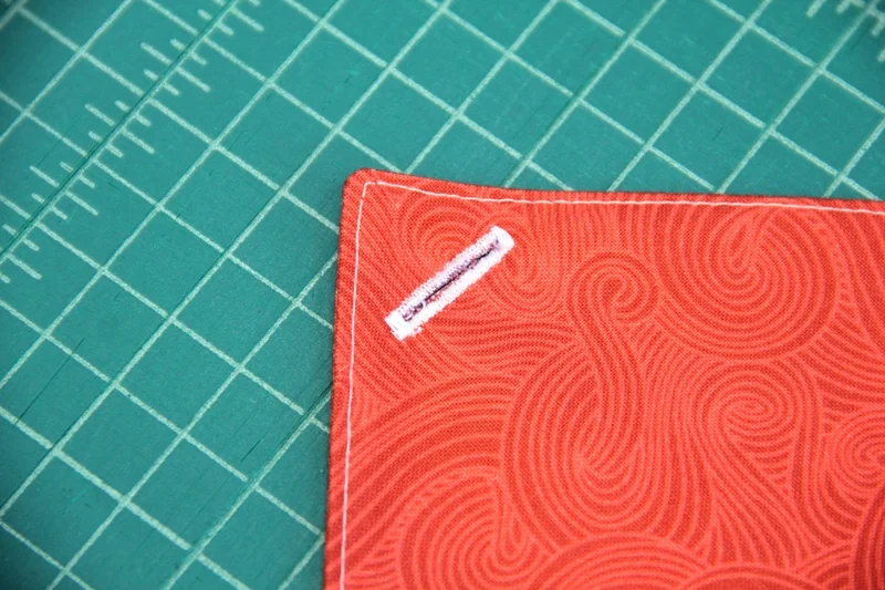 Buttonhole on Santa hat