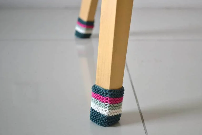 Knit Chair Socks from Knitting with Chopsticks