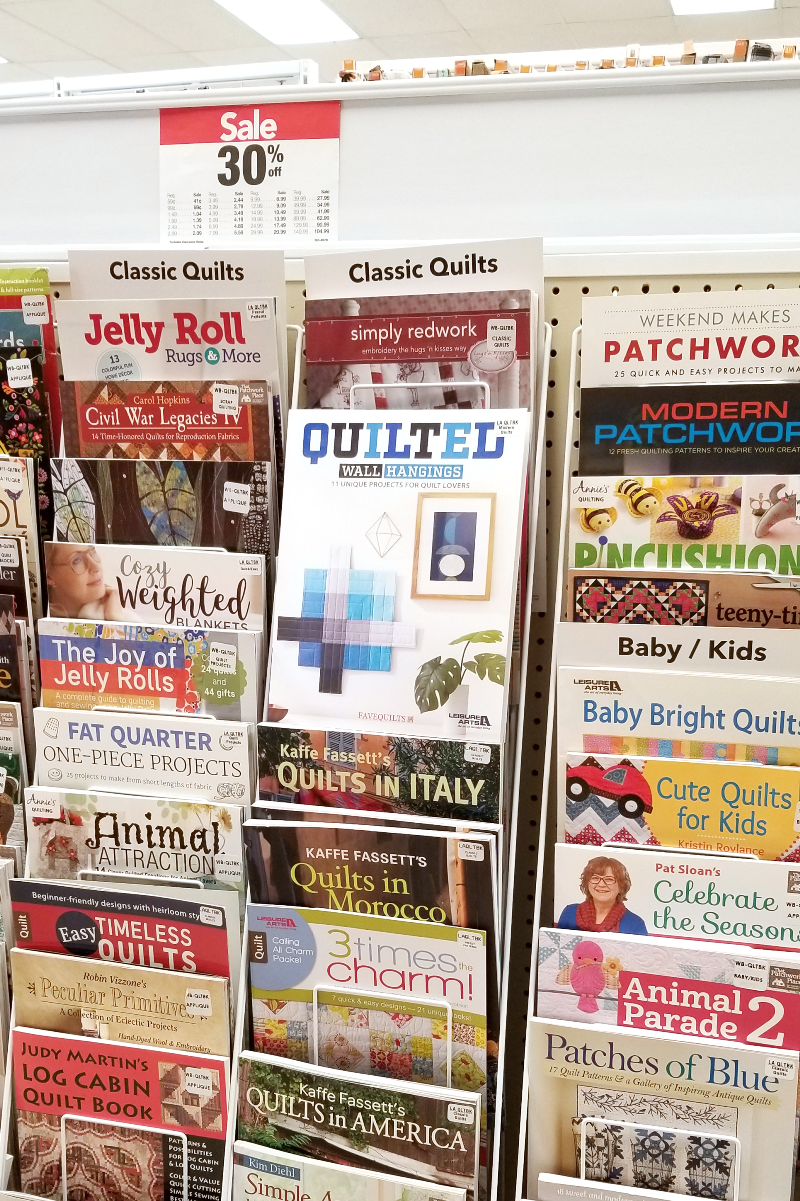Quilted Wall Hangings book at Joann's
