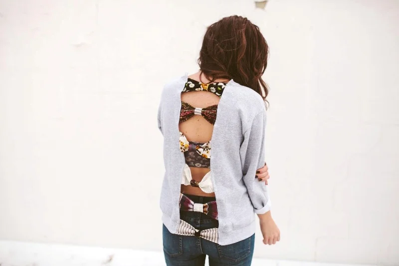 Bow Back Sweatshirt from Sincerely Kinsey