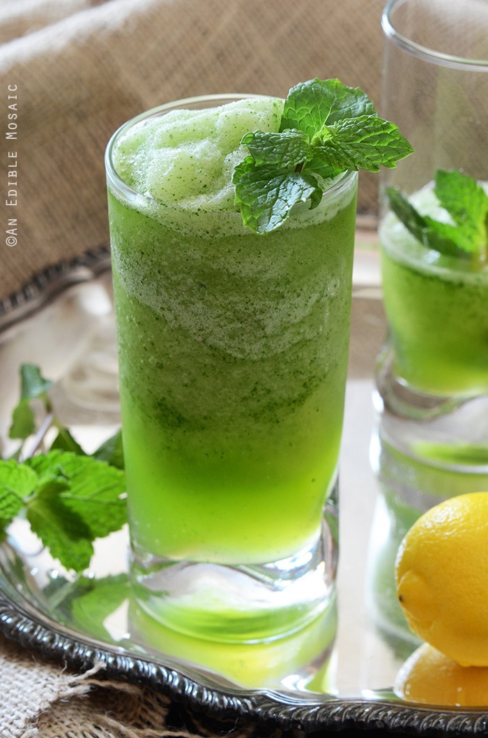 Limonana Frozen Mint Lemonade from An Edible Mosaic