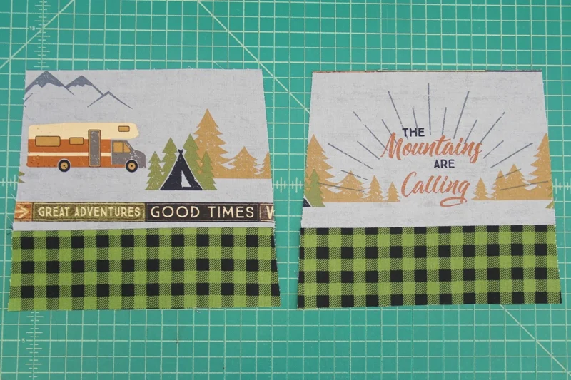 Sew upper to lower bag