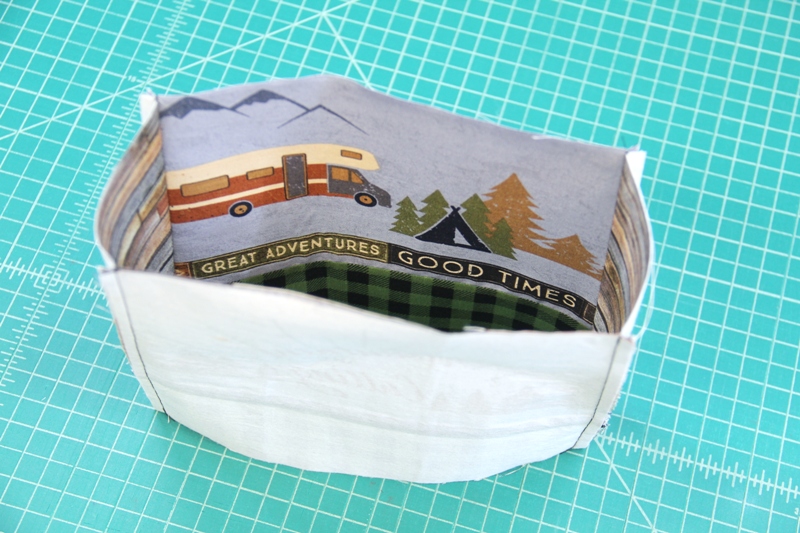 Sew sides of bag