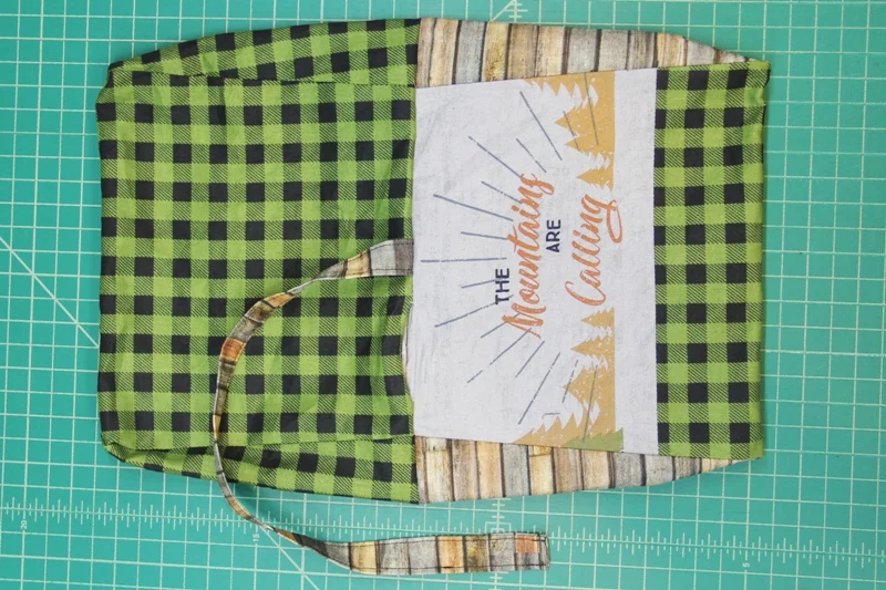 Turn bag right side out